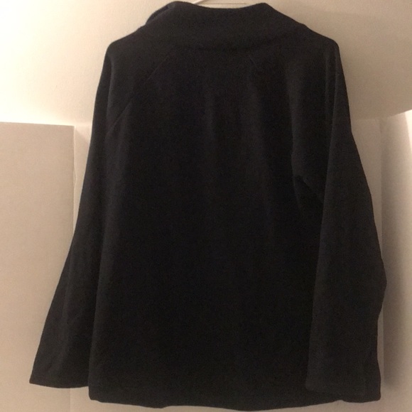 Cable & Gauge sweater size L long sleeves side zipper layer hem black - Picture 8 of 9